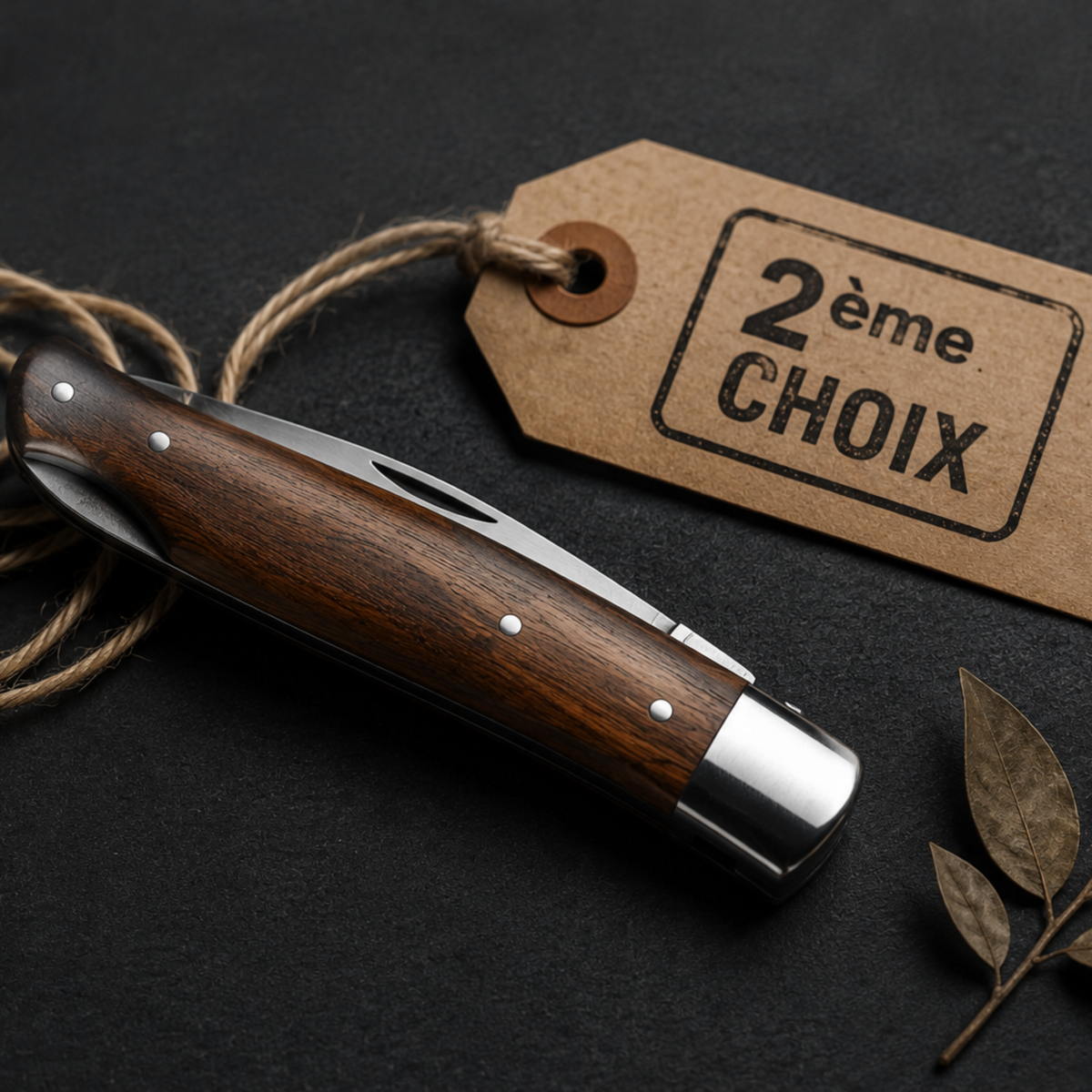 image d'un couteau pliant pour représenter la vignette de la collection des couteaux 2ème choix du site ça coupe