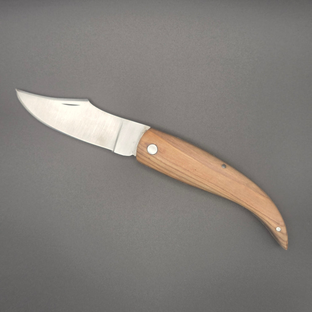 couteau Shark utilitaire pliant avec son manche en bois de teck